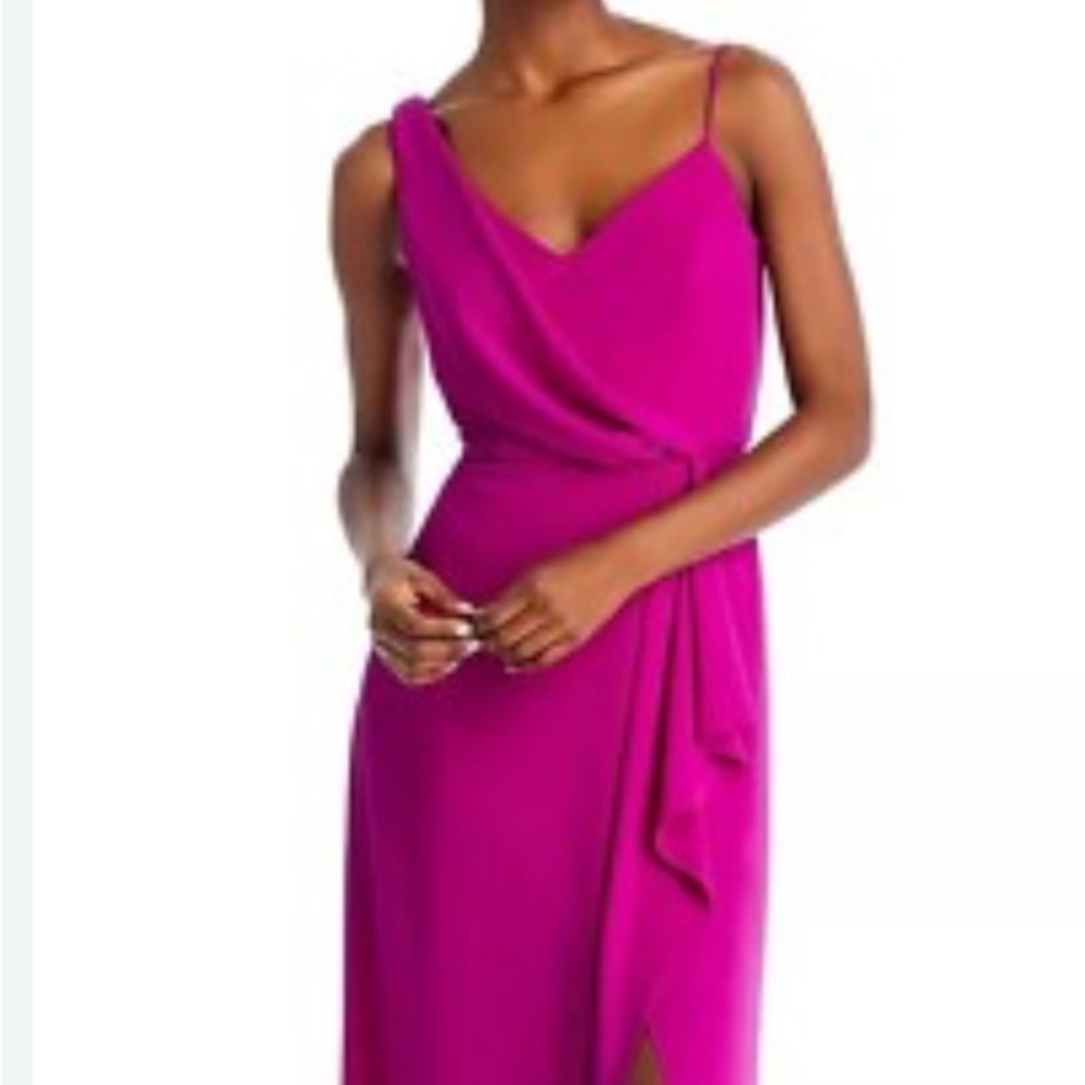 PROM Aqua Magenta Sleeveless Dress